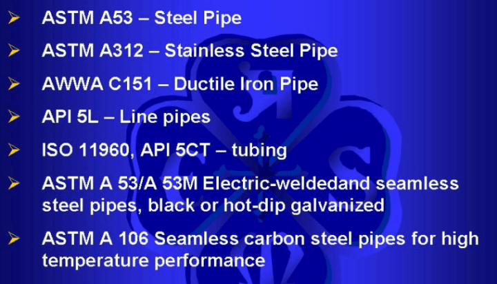 pipe STD